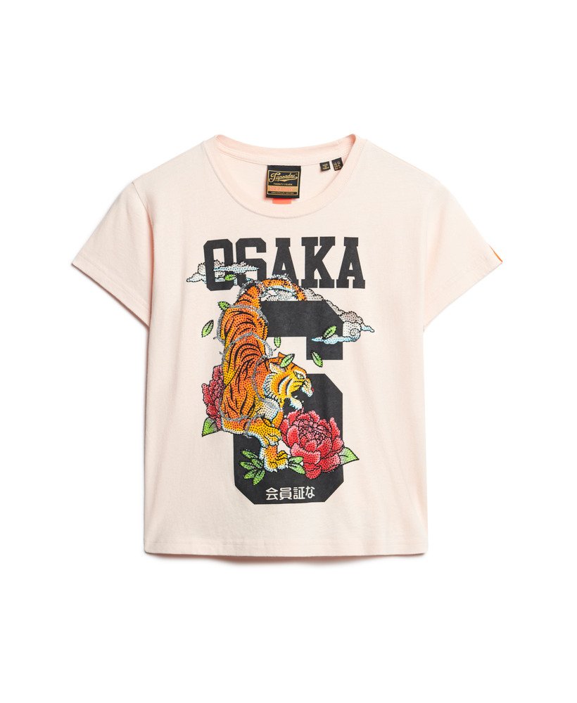 osaka 6 narrative 90s t-shirt in roze klei