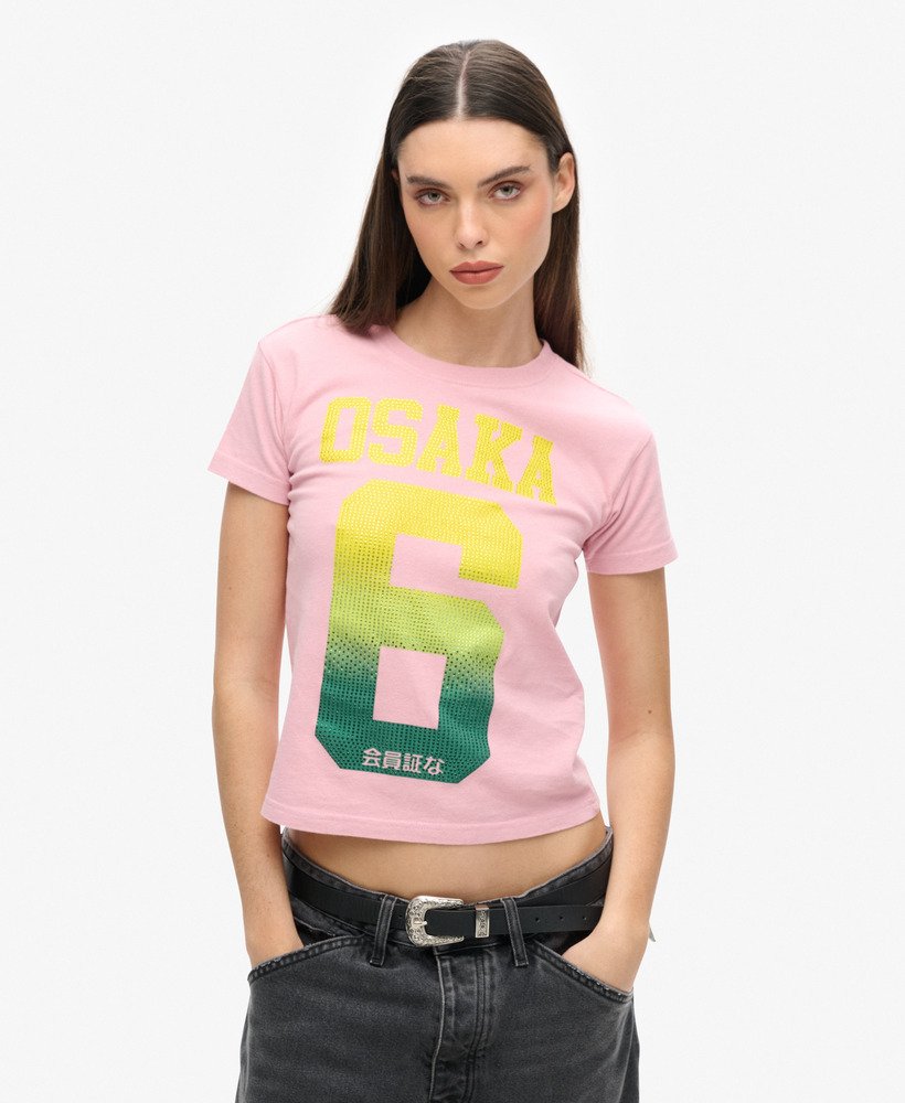 osaka 6 cali rs 90s t-shirt in zachtroze
