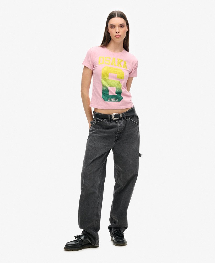osaka 6 cali rs 90s t-shirt in zachtroze