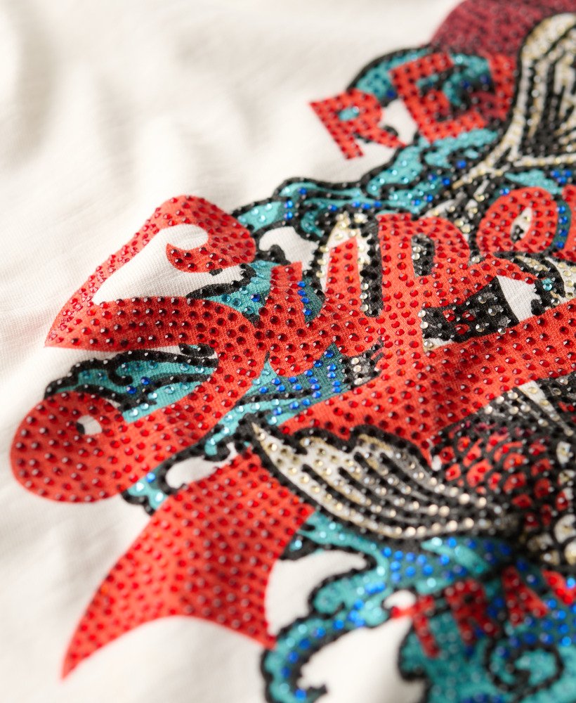tokyo vintage logo graphic relaxed t-shirt in winter white