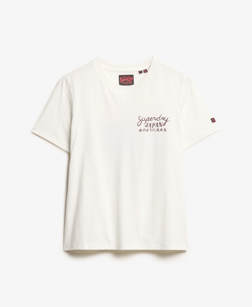 tokyo rhinestone relaxed t-shirt in gebroken wit