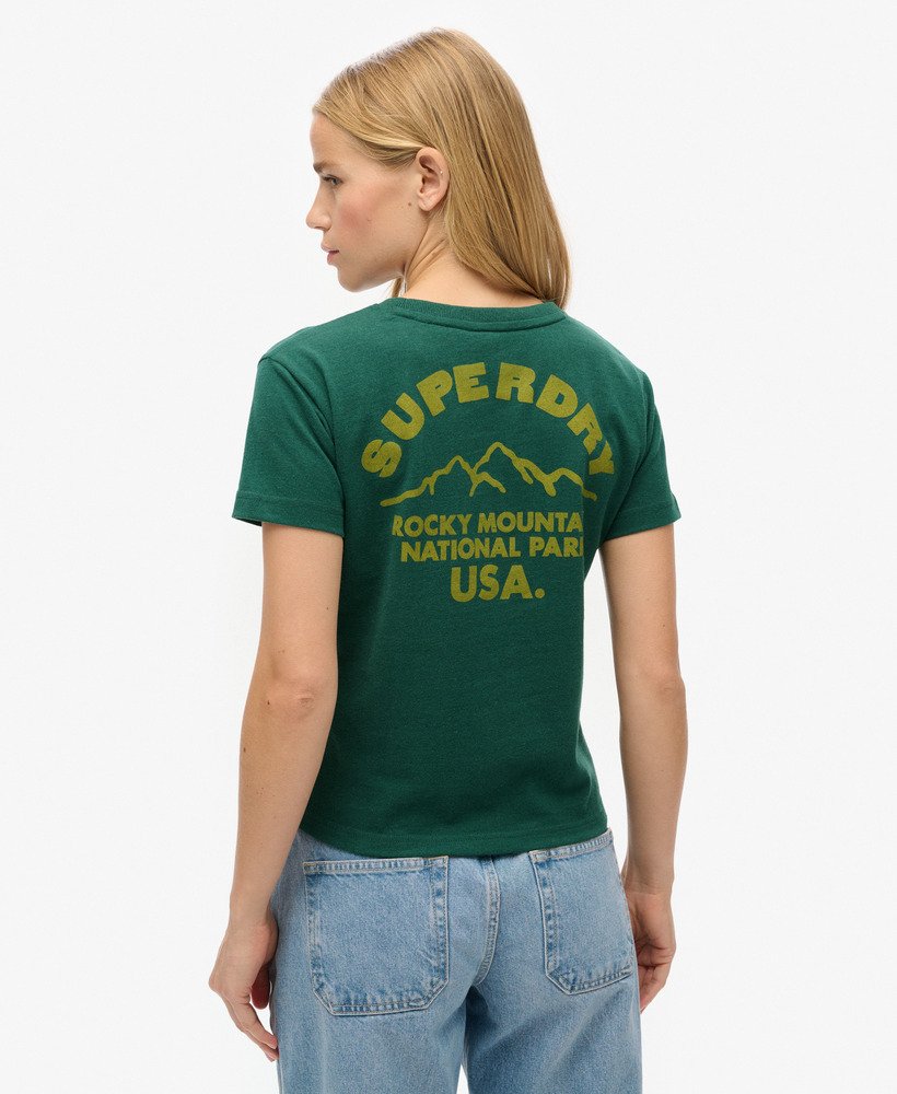 lo-fi outdoor fitted t-shirt in bengreen marl