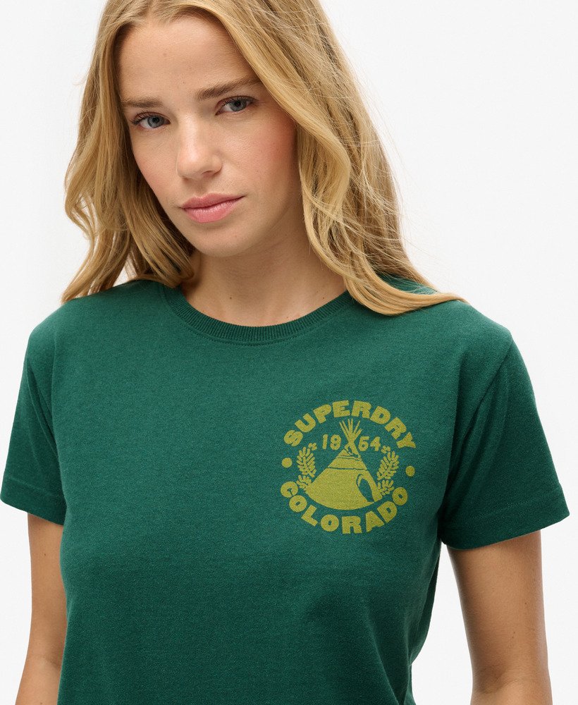 lo-fi outdoor fitted t-shirt in bengreen marl