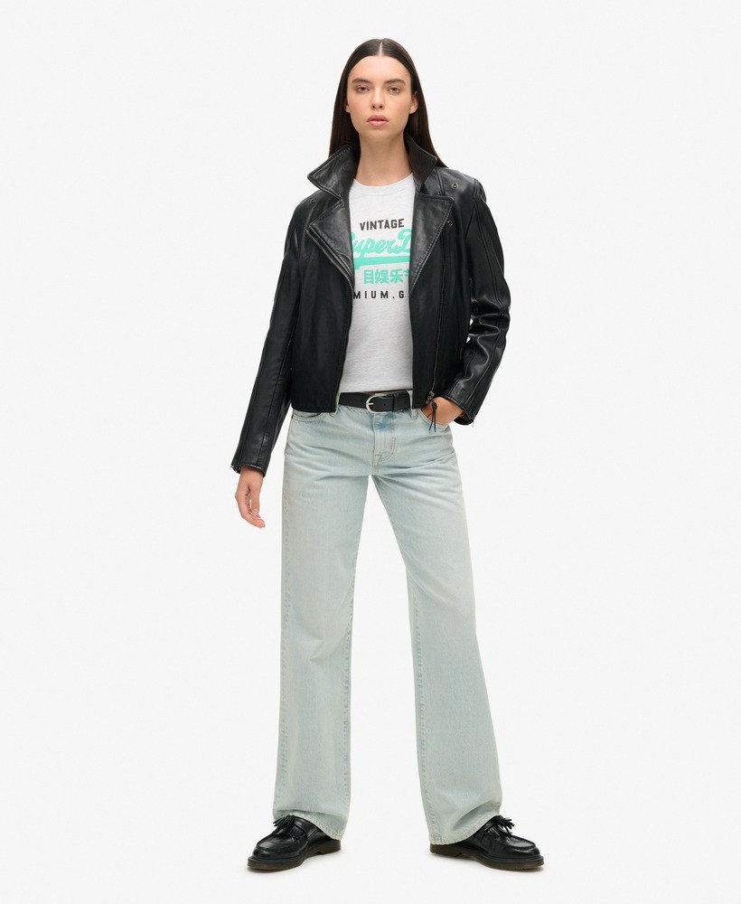 relaxed t-shirt met puffprint in glacier grey marl