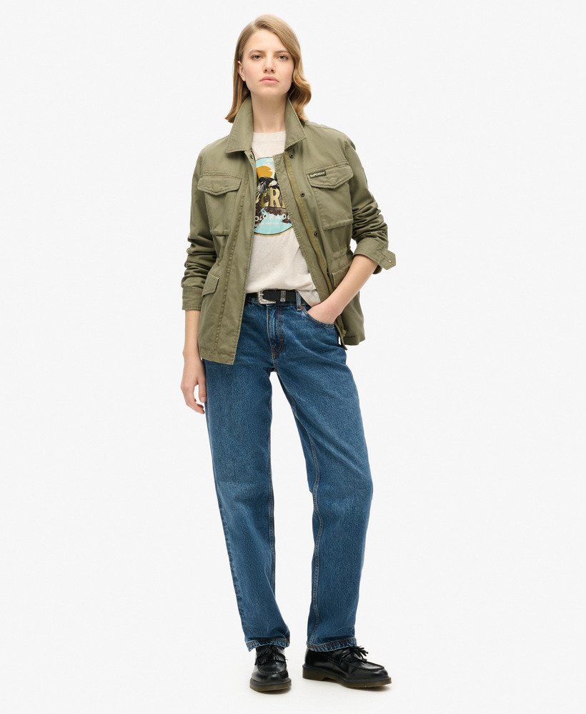 reissouvenir relaxed t-shirt in havercrème gemêleerd