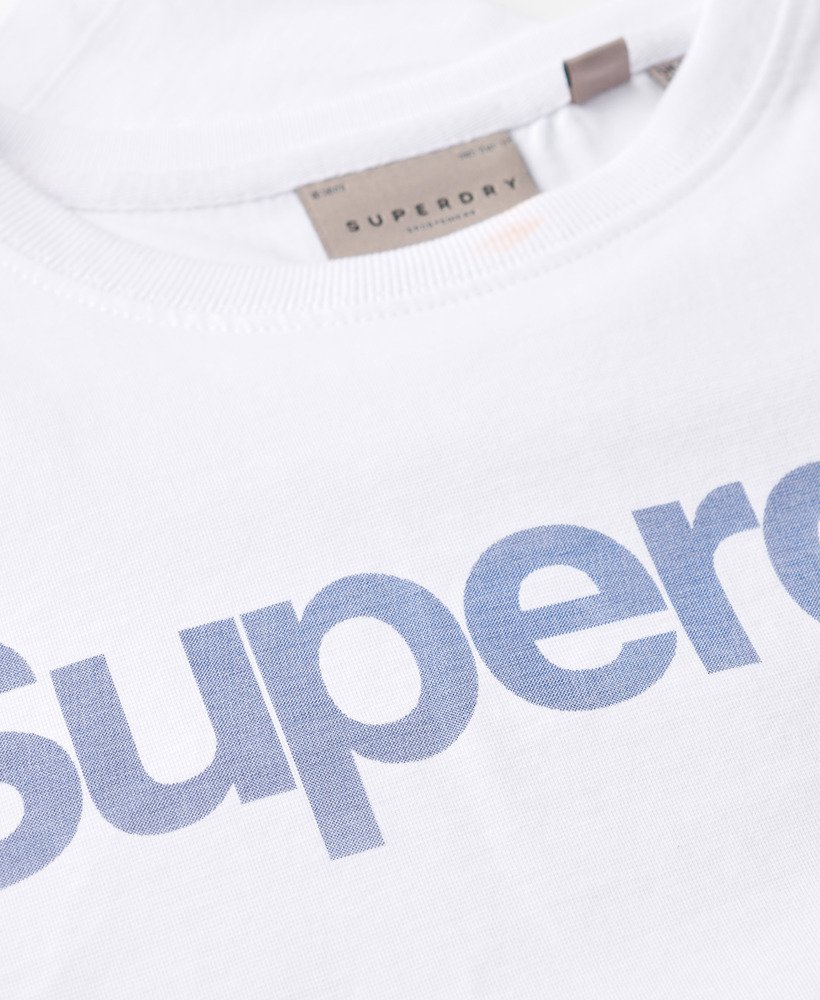 core logo city fitted t-shirt in brilliant white
