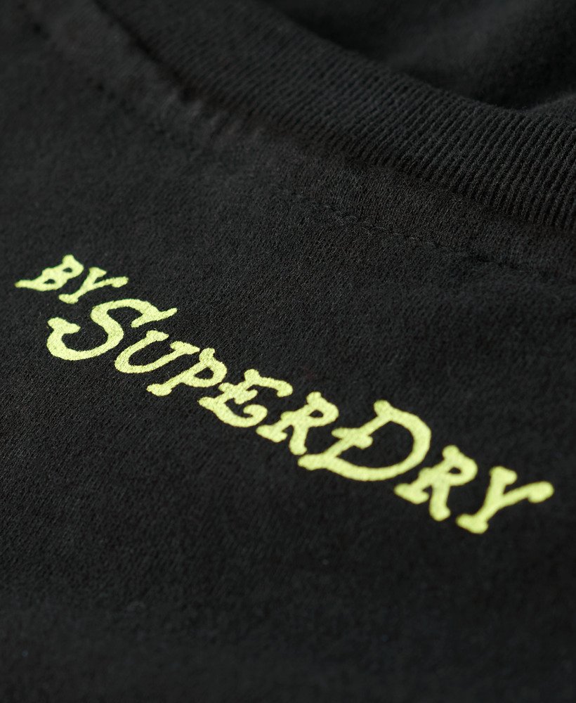 blondie x superdry aansluitend t-shirt in zwart