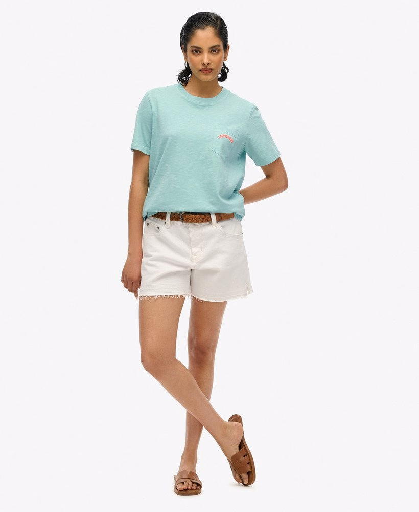 Essential Logo Garment Dye Pocket T-Shirt