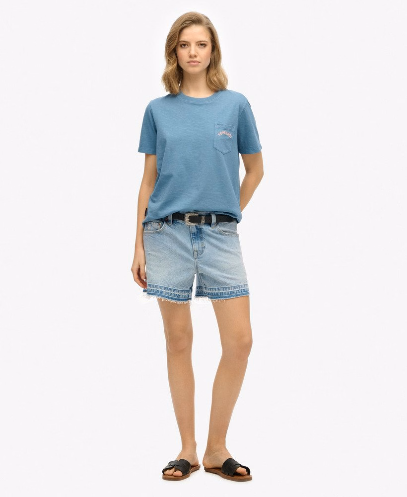 Essential Logo Garment Dye Pocket T-Shirt
