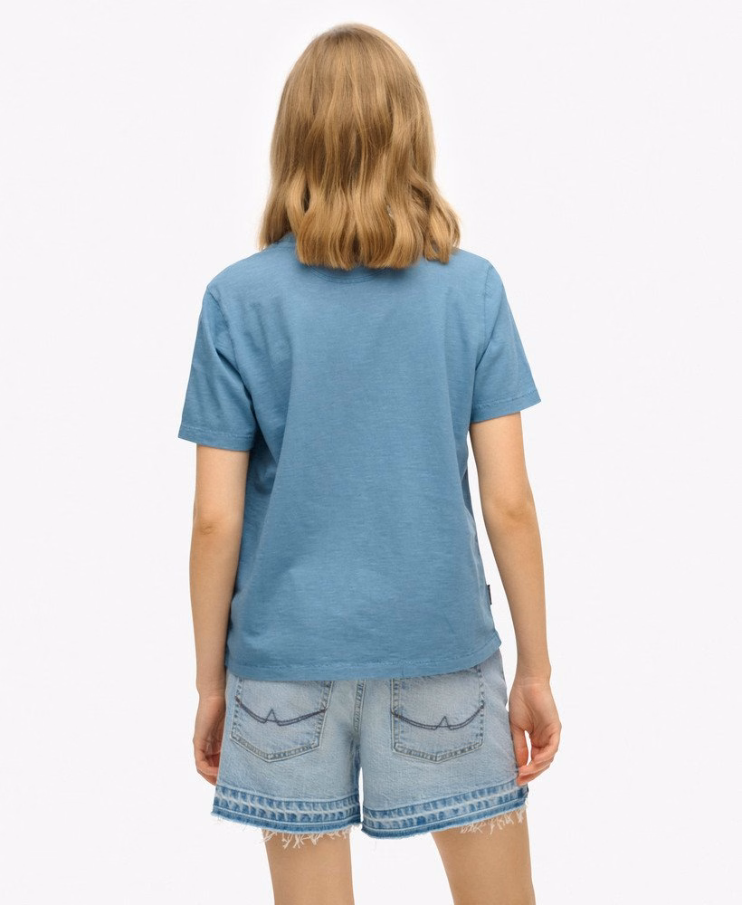 Essential Logo Garment Dye Pocket T-Shirt