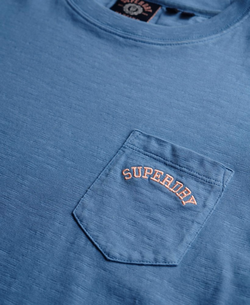Essential Logo Garment Dye Pocket T-Shirt