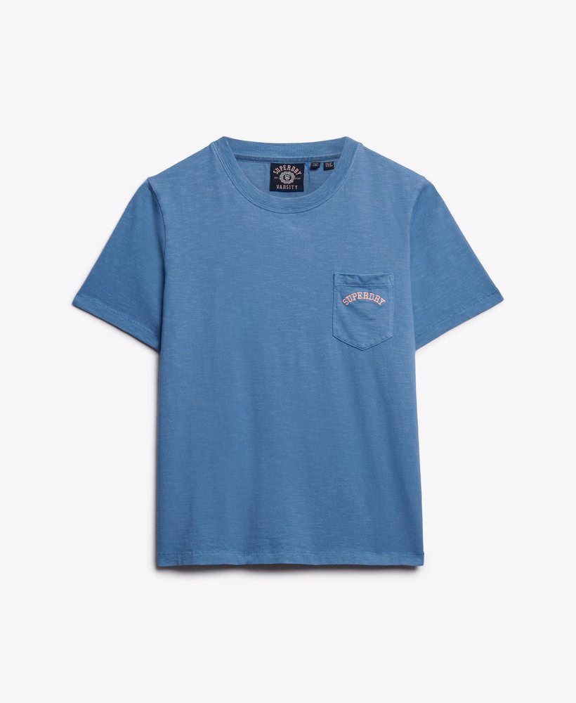 Essential Logo Garment Dye Pocket T-Shirt
