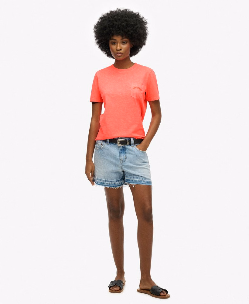 Essential Logo Garment Dye Pocket T-Shirt
