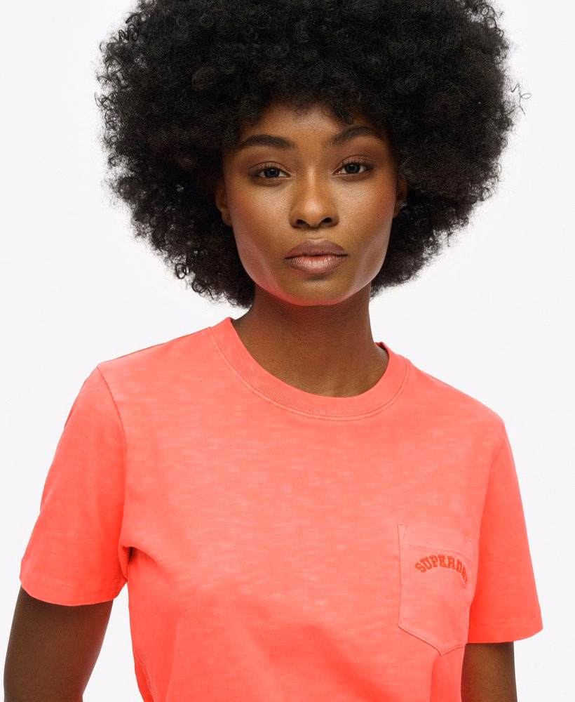 Essential Logo Garment Dye Pocket T-Shirt