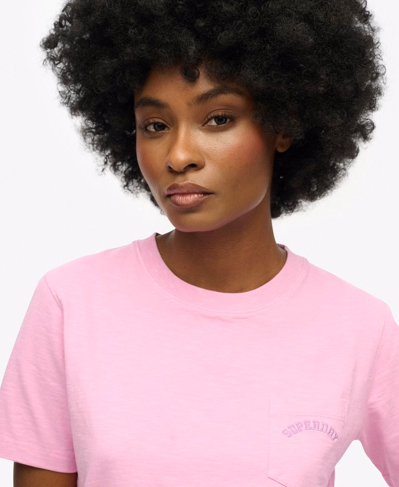 Essential Logo Garment Dye Pocket T-Shirt