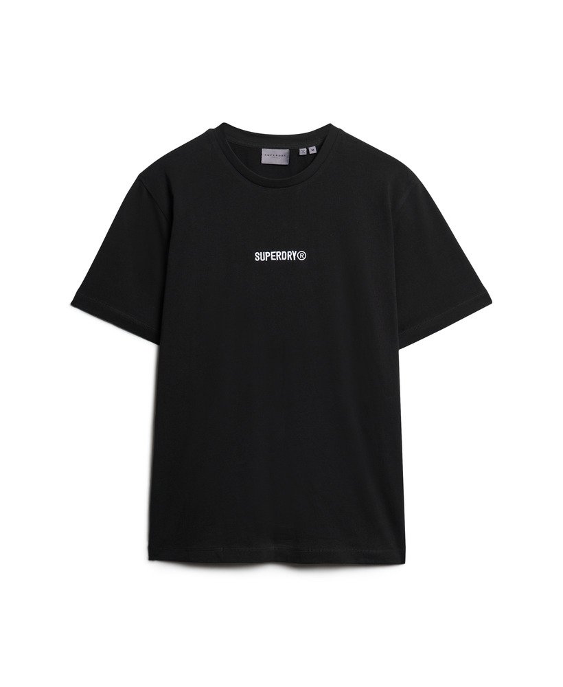 oversized t-shirt met micrologo in zwart