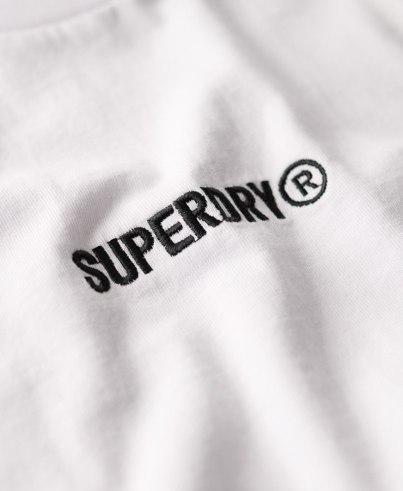 oversized t-shirt met micrologo in stralend wit.