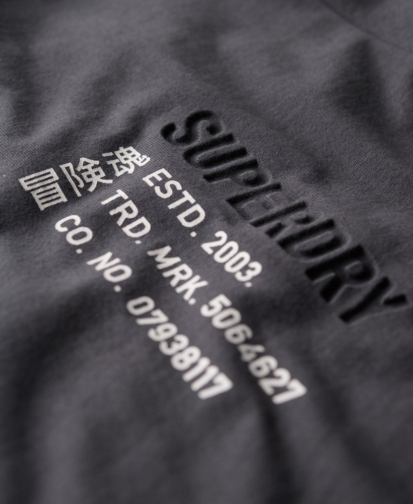 oversized utility sport logo t-shirt in ebony