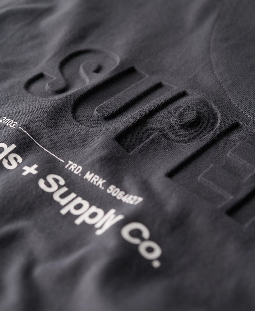 oversized utility sport logo t-shirt in ebony