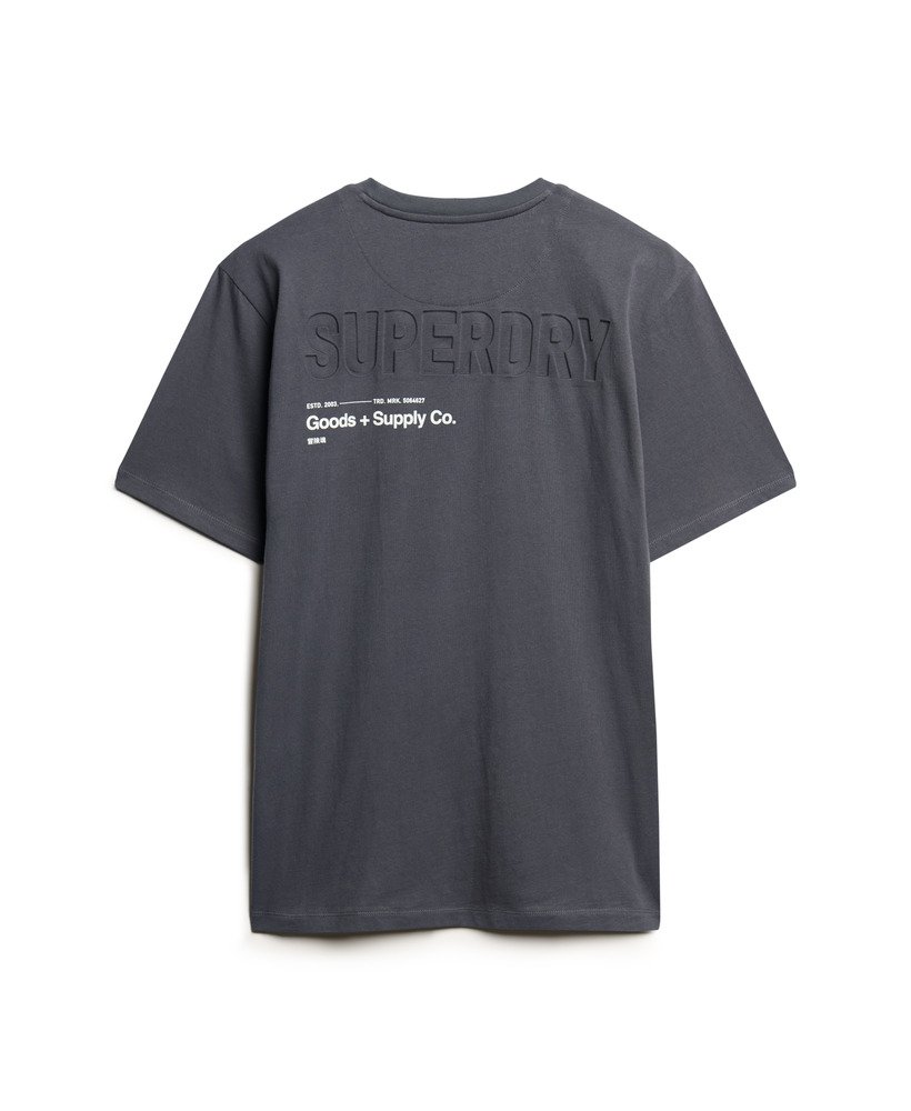 oversized utility sport logo t-shirt in ebony