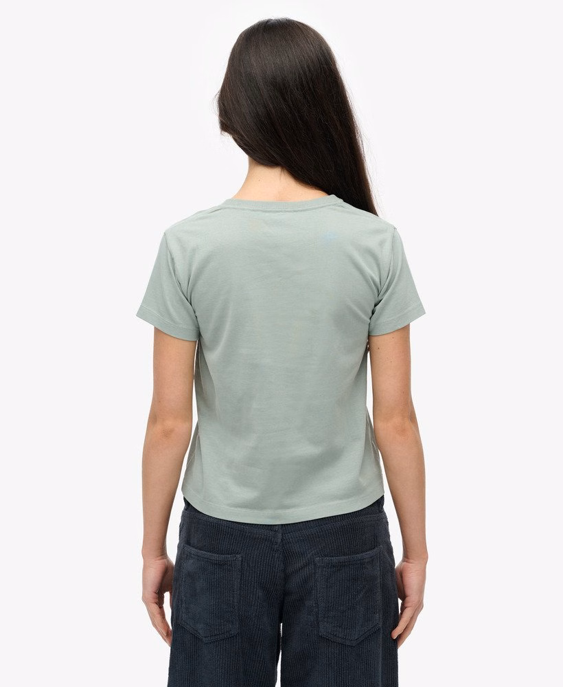 Getailleerd T-shirt met sportieve print