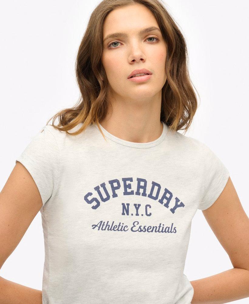 Athletic Essential T-shirt met slubstructuur