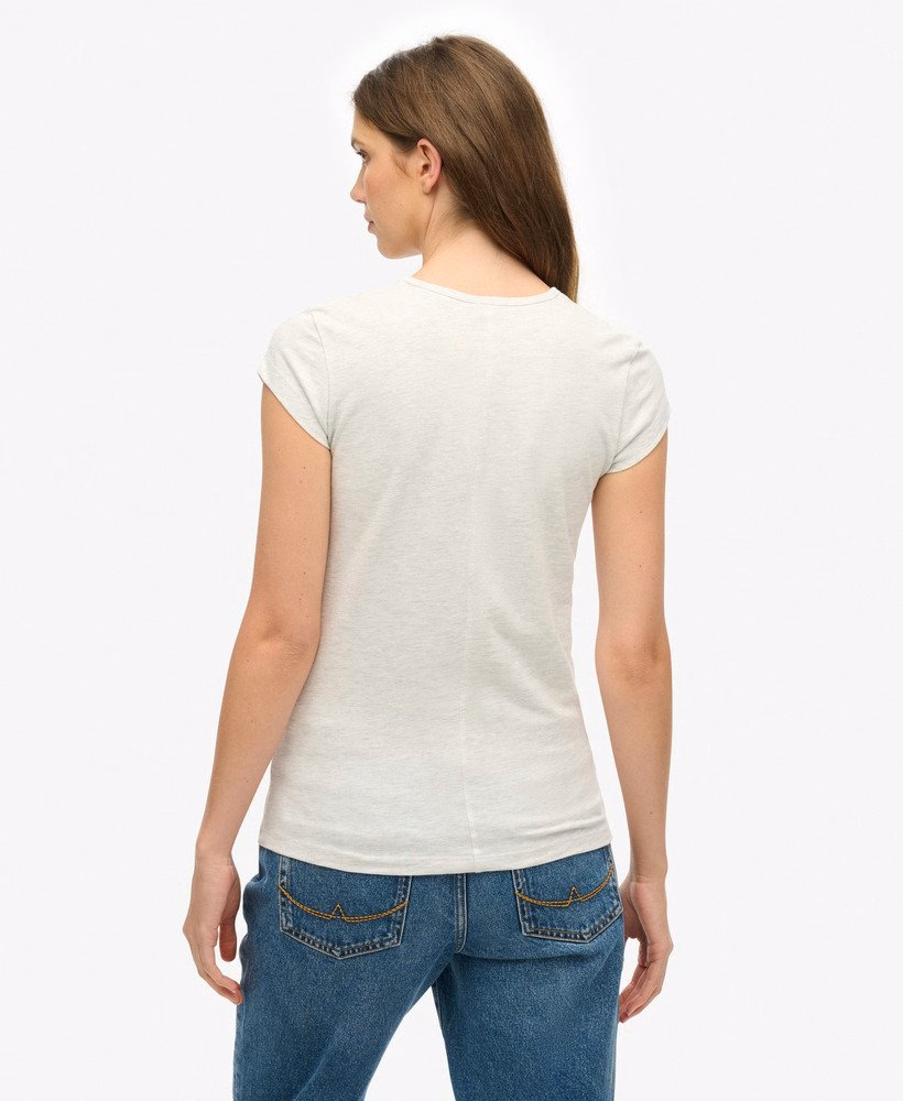 Athletic Essential T-shirt met slubstructuur