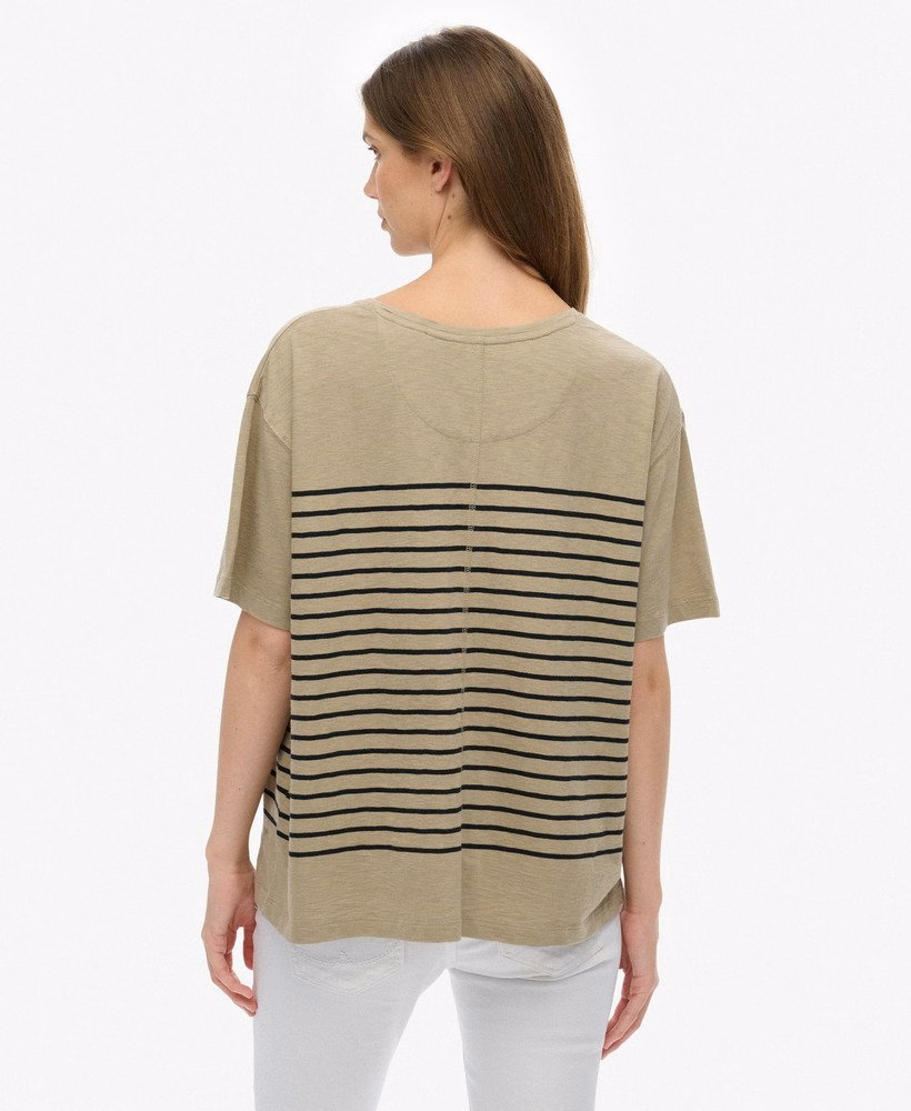 Studios T-shirt met verlaagde schouders