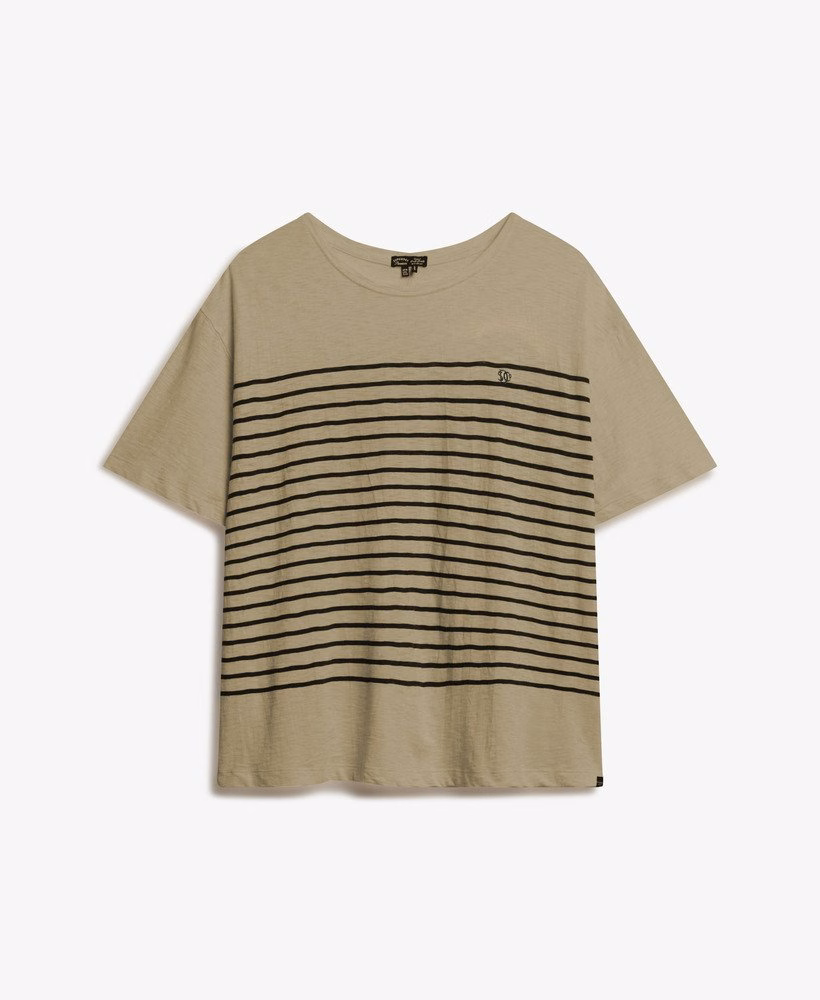 Studios T-shirt met verlaagde schouders