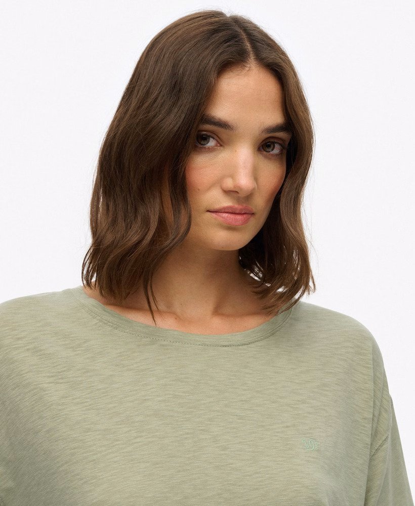 Studios T-shirt met verlaagde schouders
