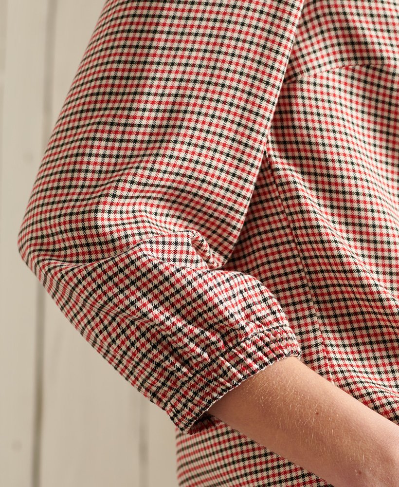 kimmy top in multi houndstooth