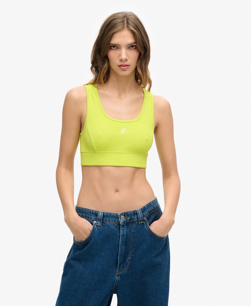 code surplus crop top in limoengroen