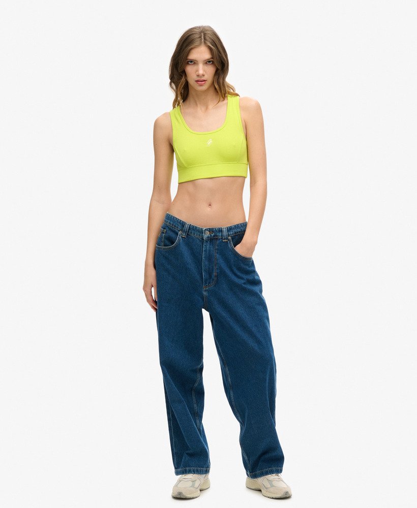 code surplus crop top in limoengroen