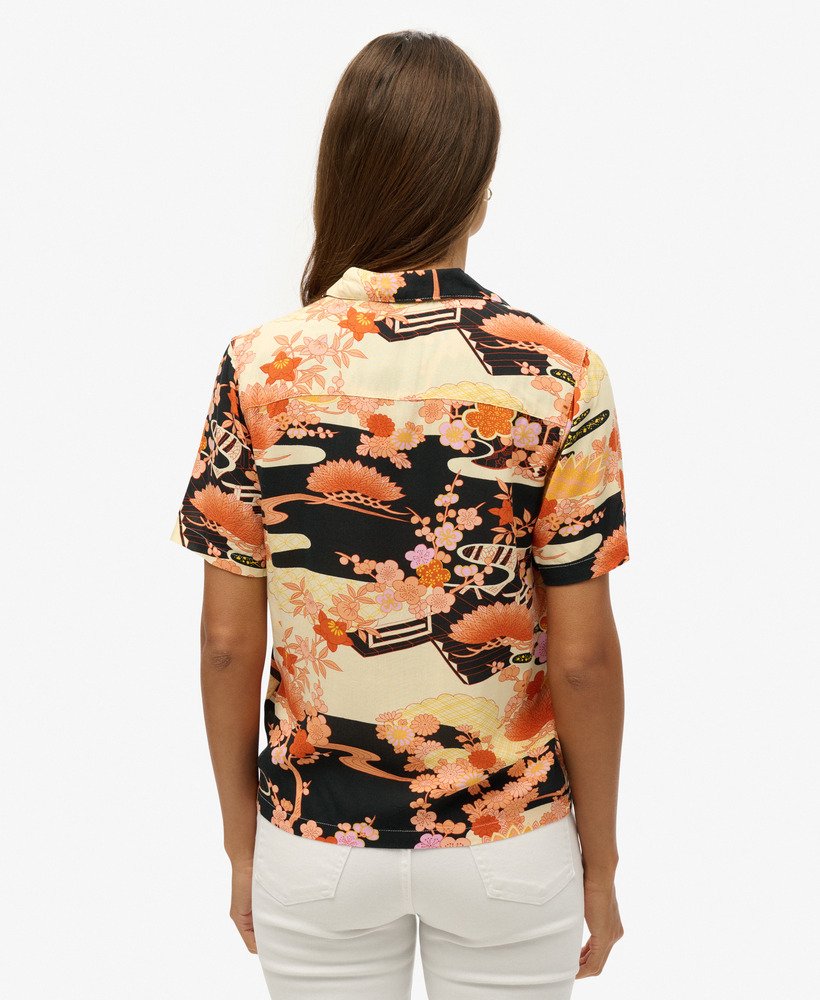 strandresortshirt in goshodoki-goud