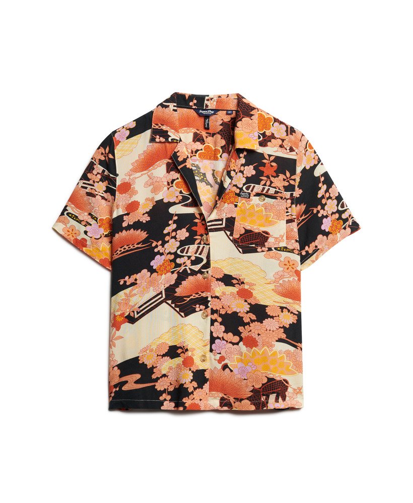 strandresortshirt in goshodoki-goud