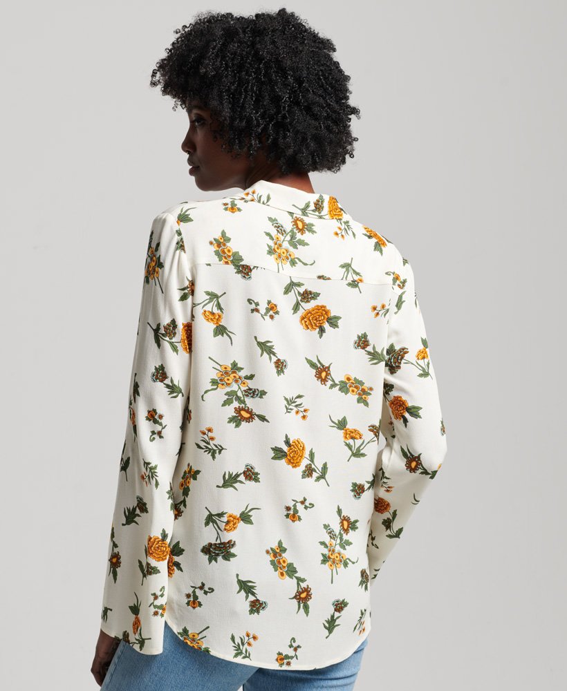 studios seventies shirt met fleur optic print