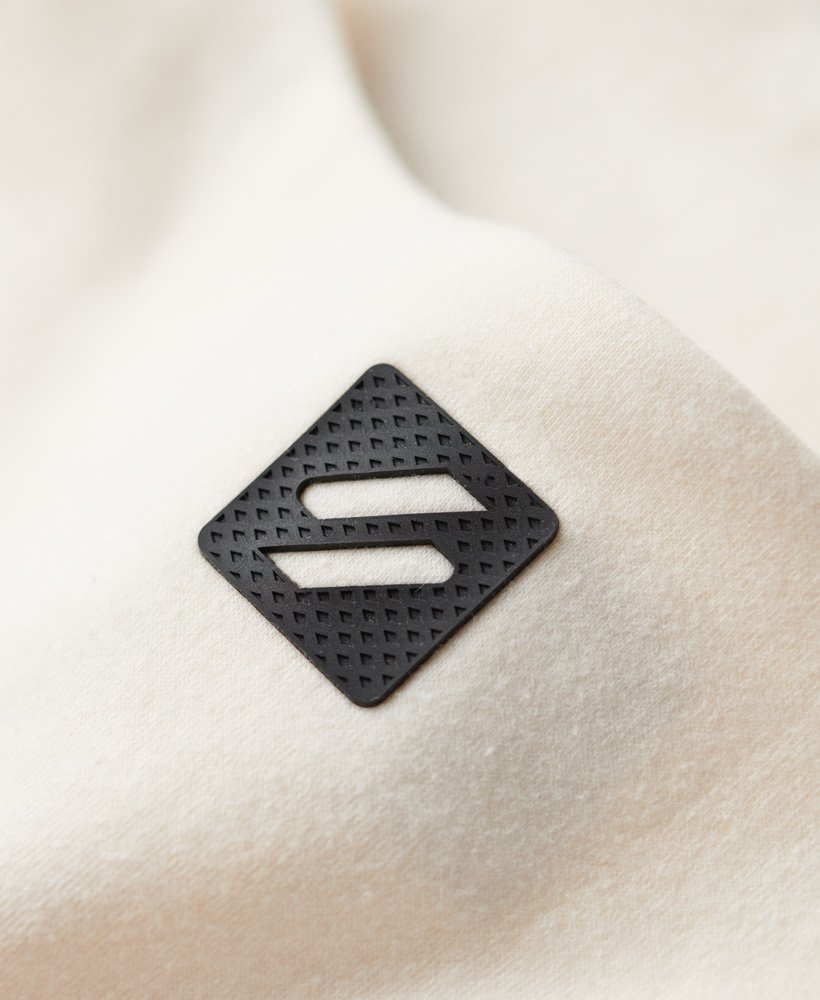 tech elastic bra top in rice white