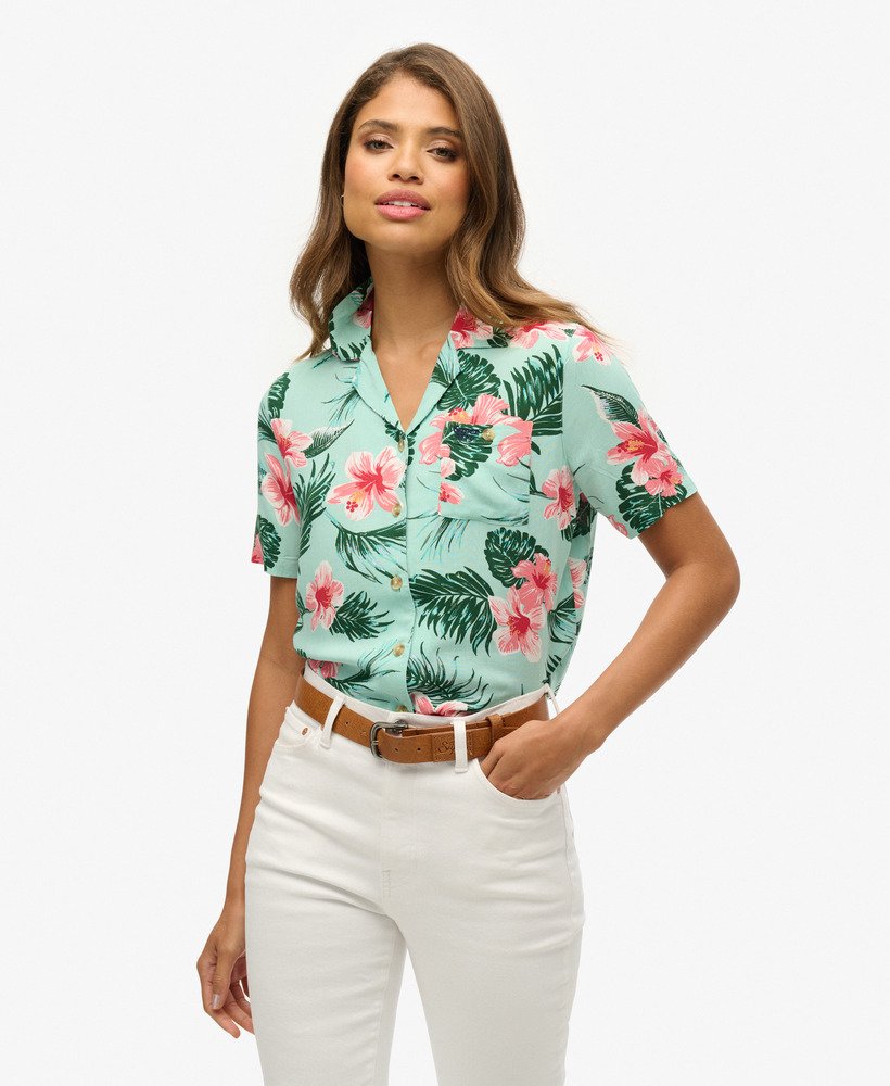 strandresortshirt in luna rose mint
