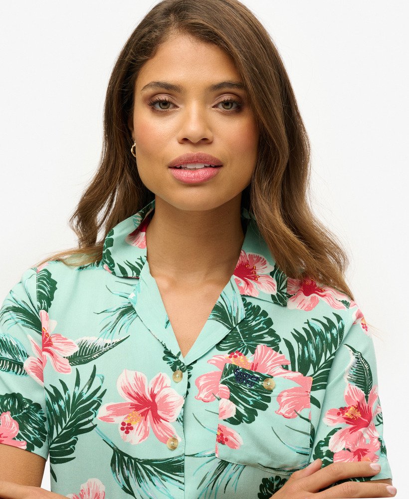 strandresortshirt in luna rose mint