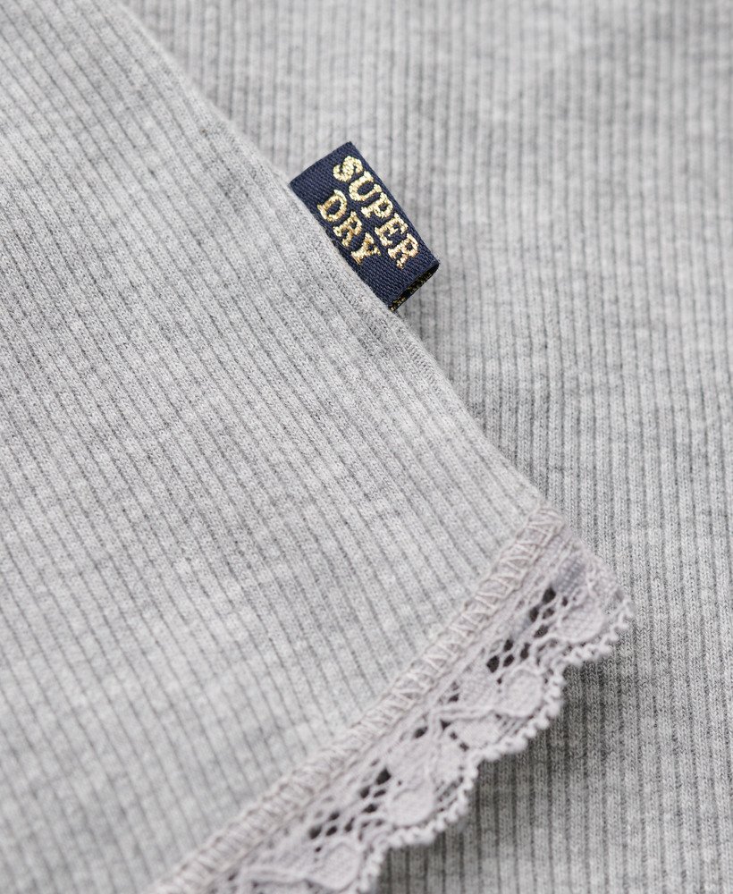 athletic essentials button down cami top in grey marl