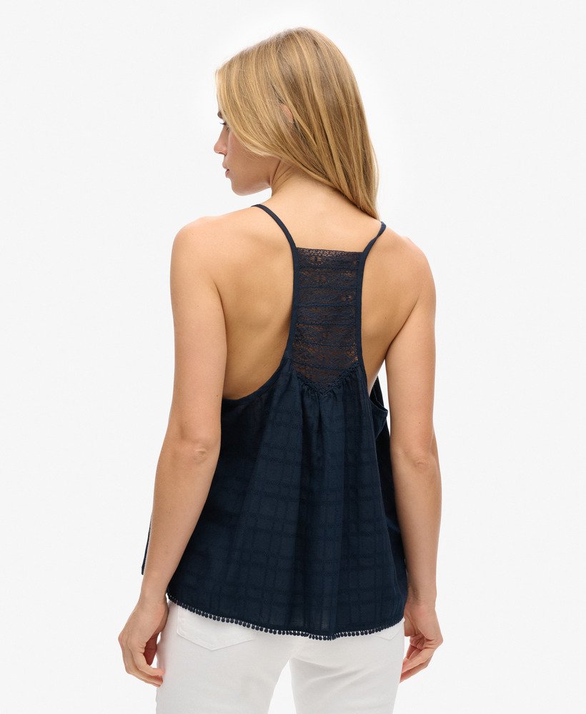 kanten camisole strandtop in eclipse navy