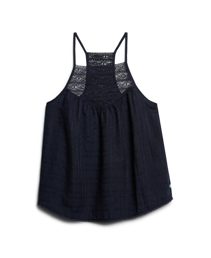 kanten camisole strandtop in eclipse navy