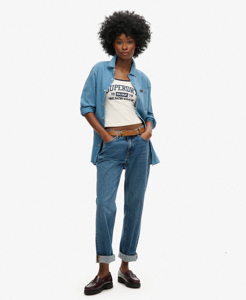 athletic essentials merk cami top in gebroken wit