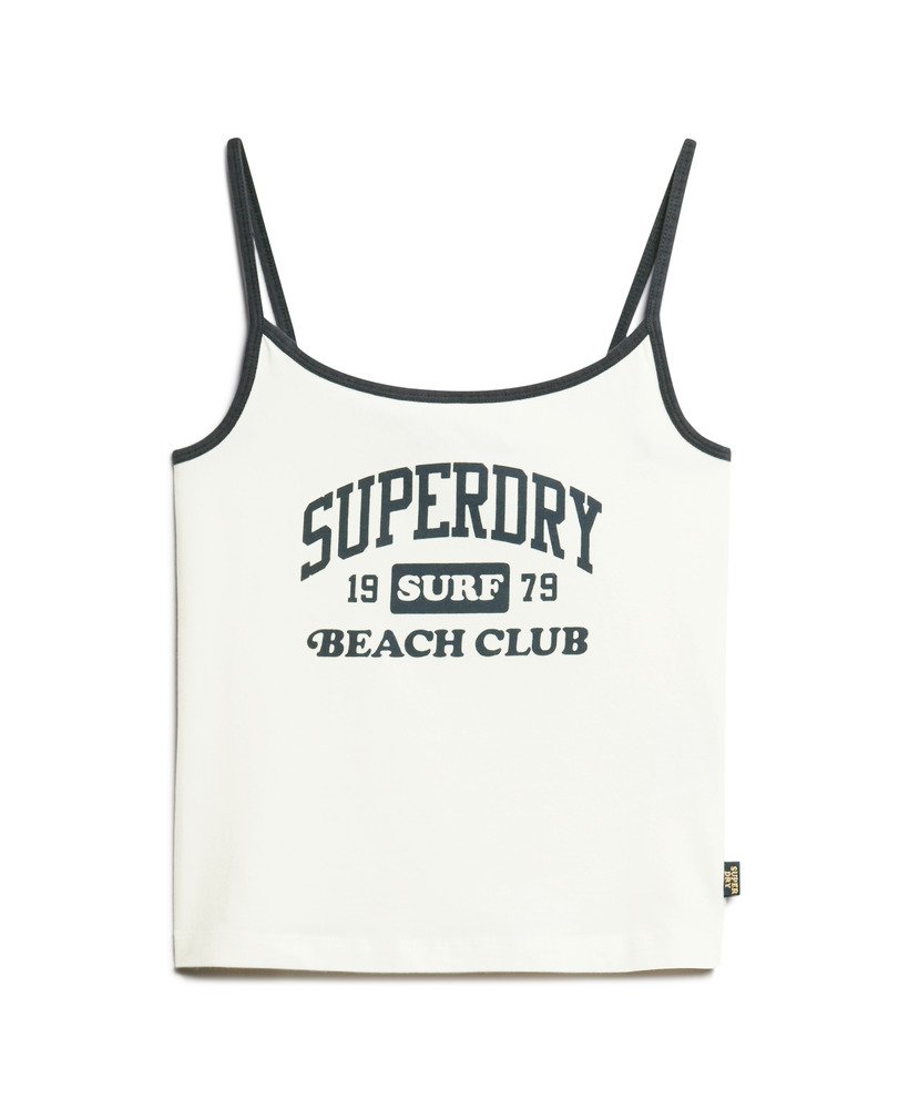 athletic essentials merk cami top in gebroken wit