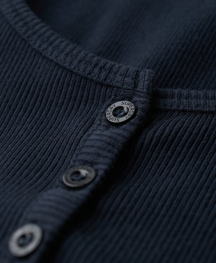 athletic essentials button down vest top in eclipse navy