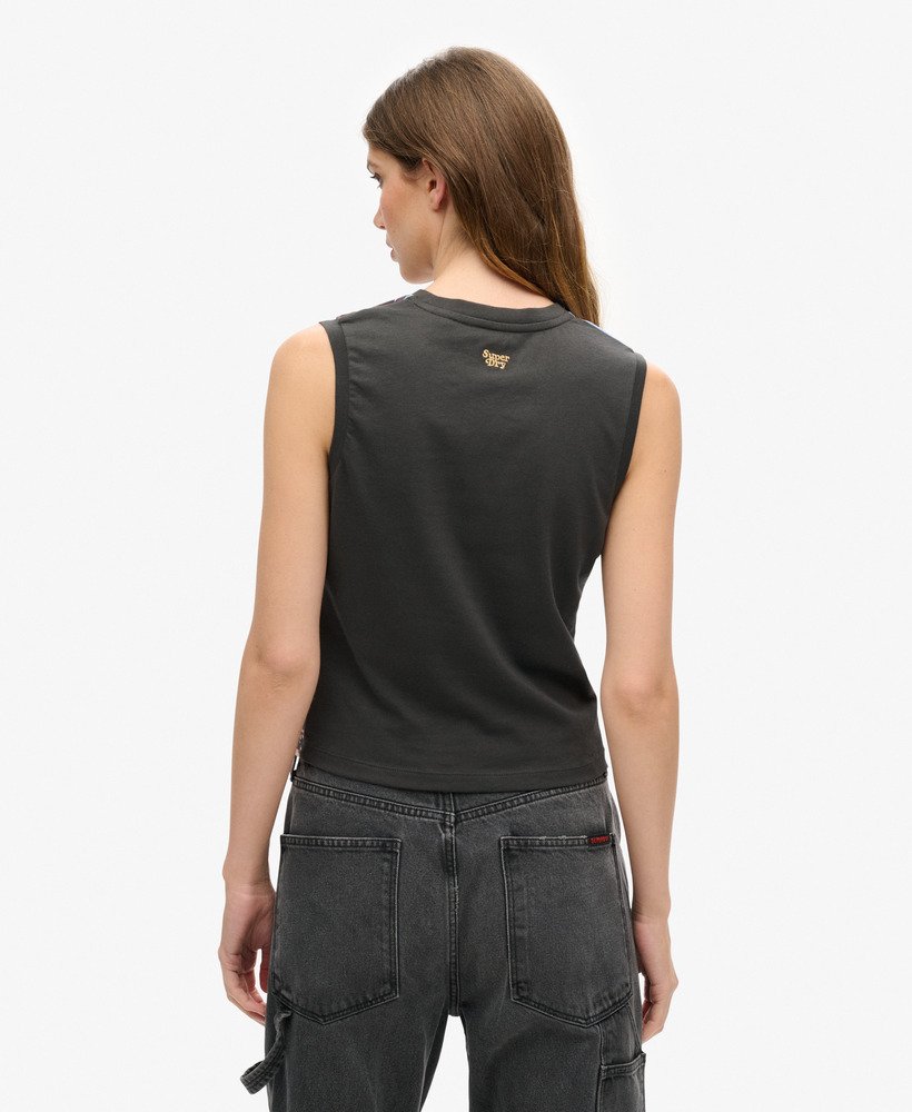 sub print vest top in car aop