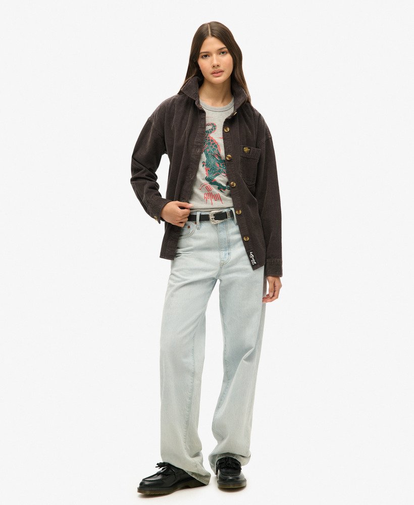 superdry x komodo kailash dragon slim vest top in grey marl