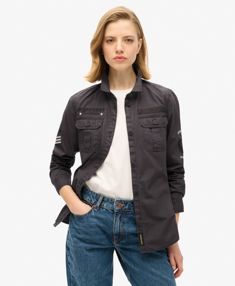 militair shirt in blackboard