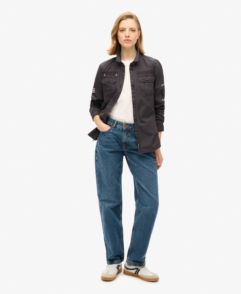 militair shirt in blackboard