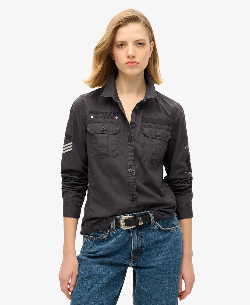 militair shirt in blackboard